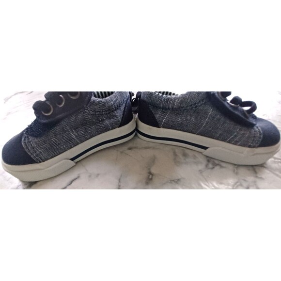 Wonder Nation Baby Boy Shoes Size 2 Canvas Sneakers Denim NWT - Picture 2 of 6